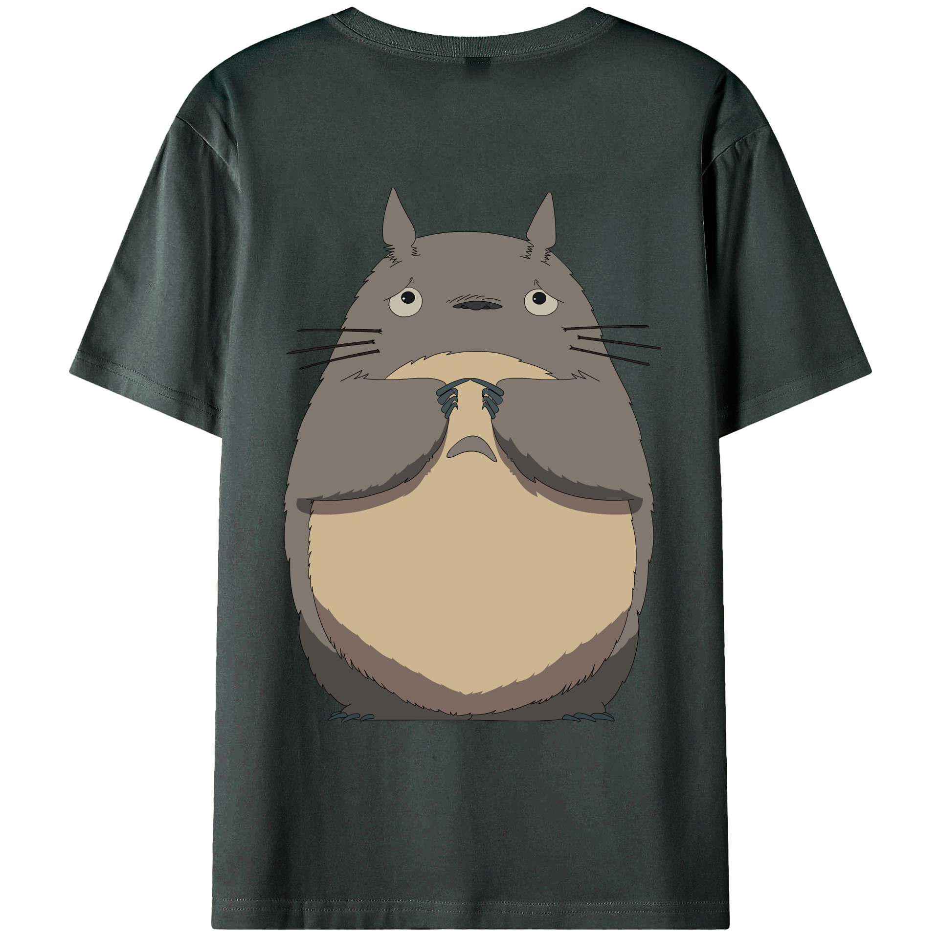 （画像用） となりのトトロ 草壁メイ 草壁サツキ My Neighbor Totoro Satsuki Kusakabe Mei Kusakabe 綿100％ メンズ半袖Tシャツ（バックプリント） 通気性
